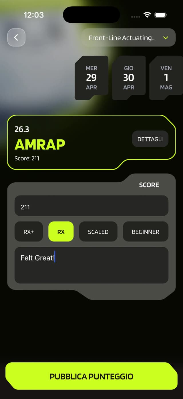 Notes and scaling screen